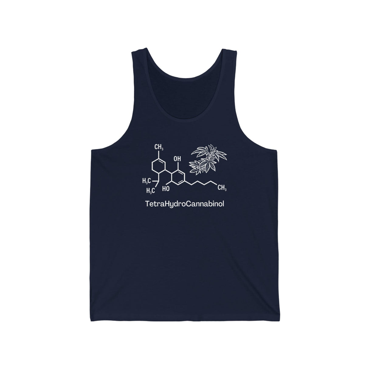 Tetrahydrocannabinol (THC) Weed Jersey Tank