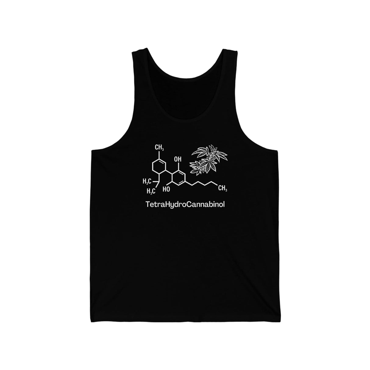 Tetrahydrocannabinol (THC) Weed Jersey Tank