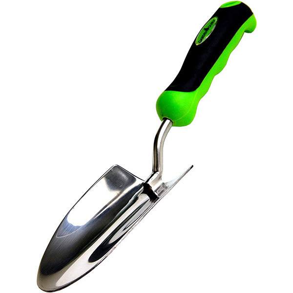 Garden Guru Stainless Steel 6pc Gardening Tool Set (Includes Trowel Transplanter Rake Weeder Cultivator Fork)