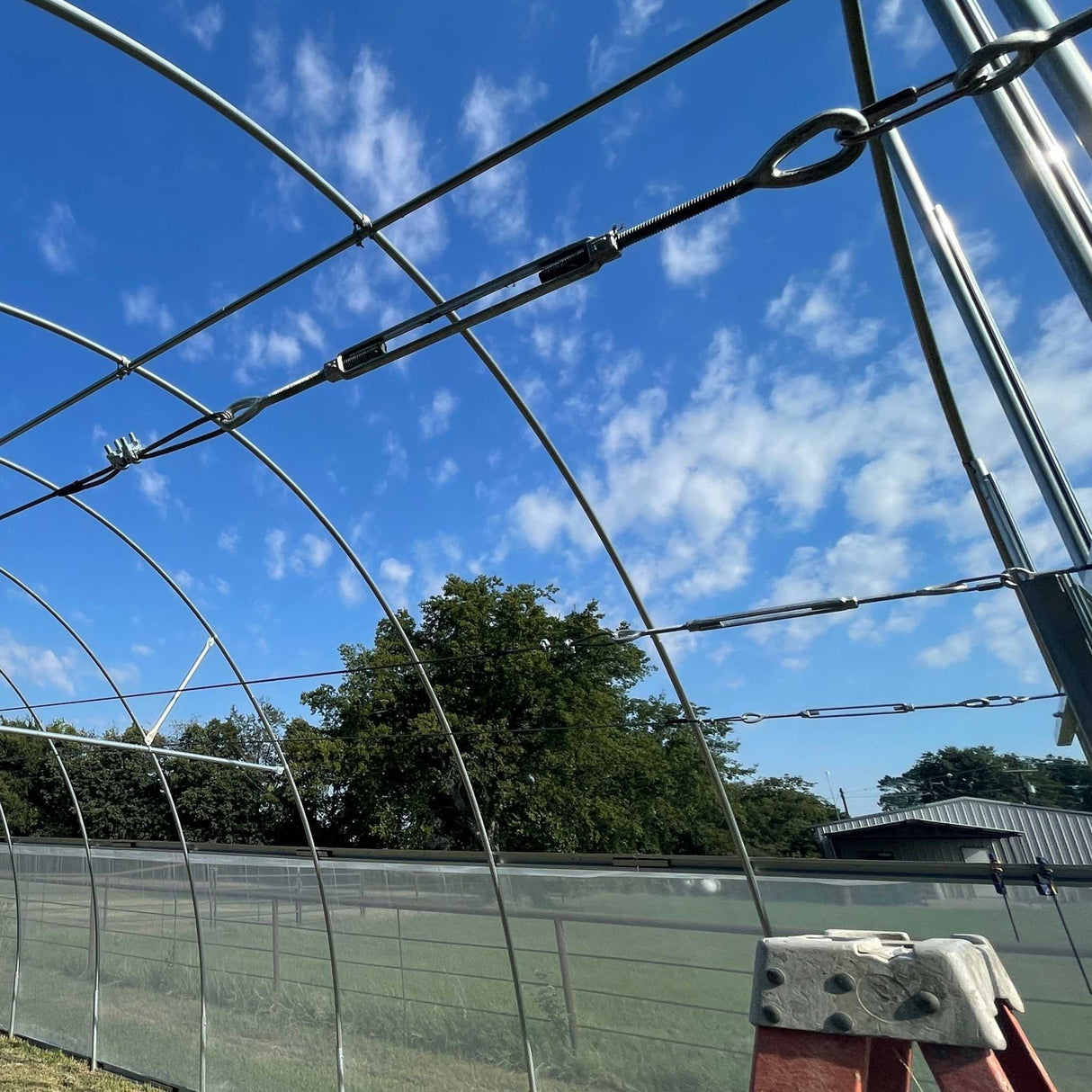 Complete Trellising System for Hoop Houses