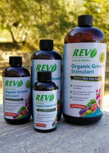 Organic REV Liquid Plant Food 8oz – Plant Growth Enhancer with Humates & Microbes