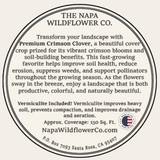 Napa Valley Wildflower Co Crimson Clover Cover Crop Seed – 1 oz