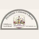 Napa Valley Wildflower Co Crimson Clover Cover Crop Seed – 1 oz