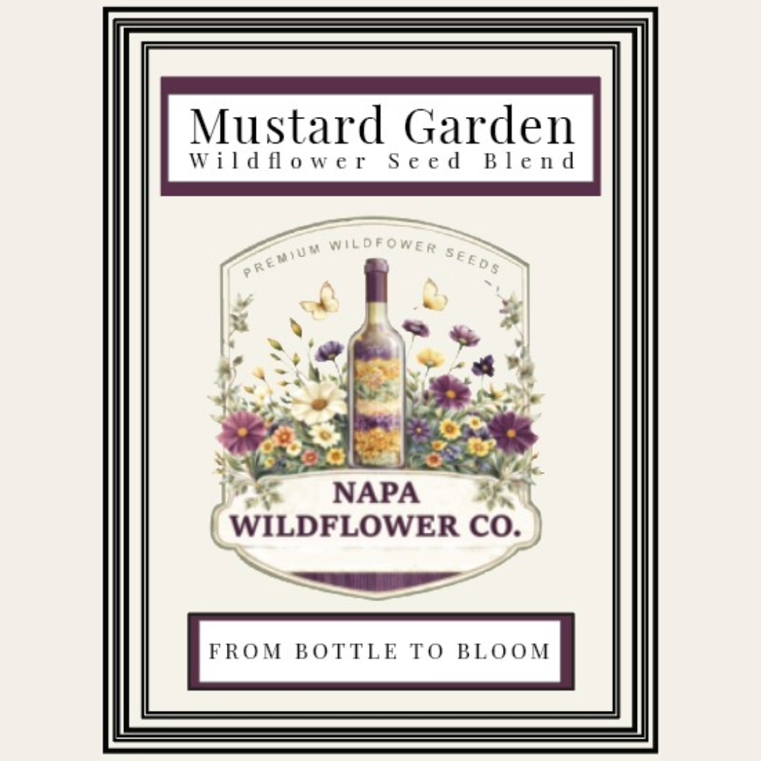 Napa Valley Wildflower Co Mustard Cover Crop Seed Blend – 9 oz
