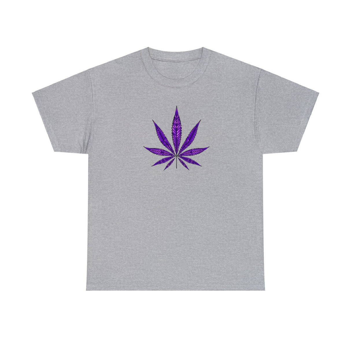 Purple Cannabis Leaf Tee