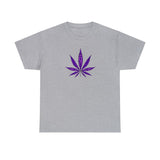 Purple Cannabis Leaf Tee