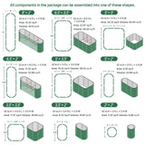 Vegega 32'' Tall 8x2 Galvanized Raised Garden Bed Kit (9 in 1) v2.0