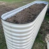 Vegega 32'' Tall 8x2 Galvanized Raised Garden Bed Kit (9 in 1) v2.0