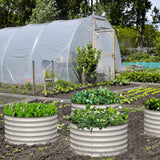 Olle Gardens 17" Tall, 24" Round Pair Raised Garden Beds, (2) per set