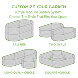 Olle 4-Style Modular Galvanized Raised Garden Beds [Build 1 of 4 Configurations]