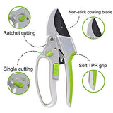 Garden Guru 2-in-1 Garden Ratchet Pruning Shears Clippers