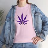 Purple Cannabis Leaf Tee
