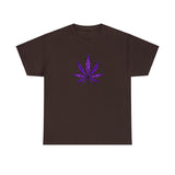 Purple Cannabis Leaf Tee