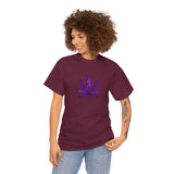 Purple Cannabis Leaf Tee