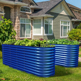 Olle Gardens 32" Tall 12-in-1 Raised Garden Bed – Durable Modular Planter