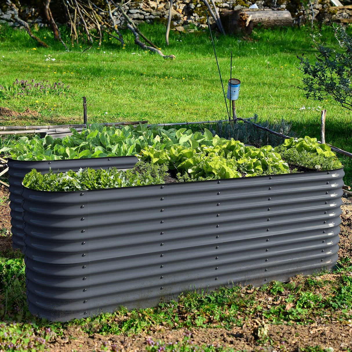 Olle Gardens 32" Tall 12-in-1 Raised Garden Bed – Durable Modular Planter