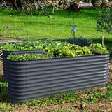 Olle Gardens 32" Tall 12-in-1 Raised Garden Bed – Durable Modular Planter