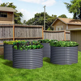 Olle Gardens 32" Tall x 42" Round Raised Garden Bed