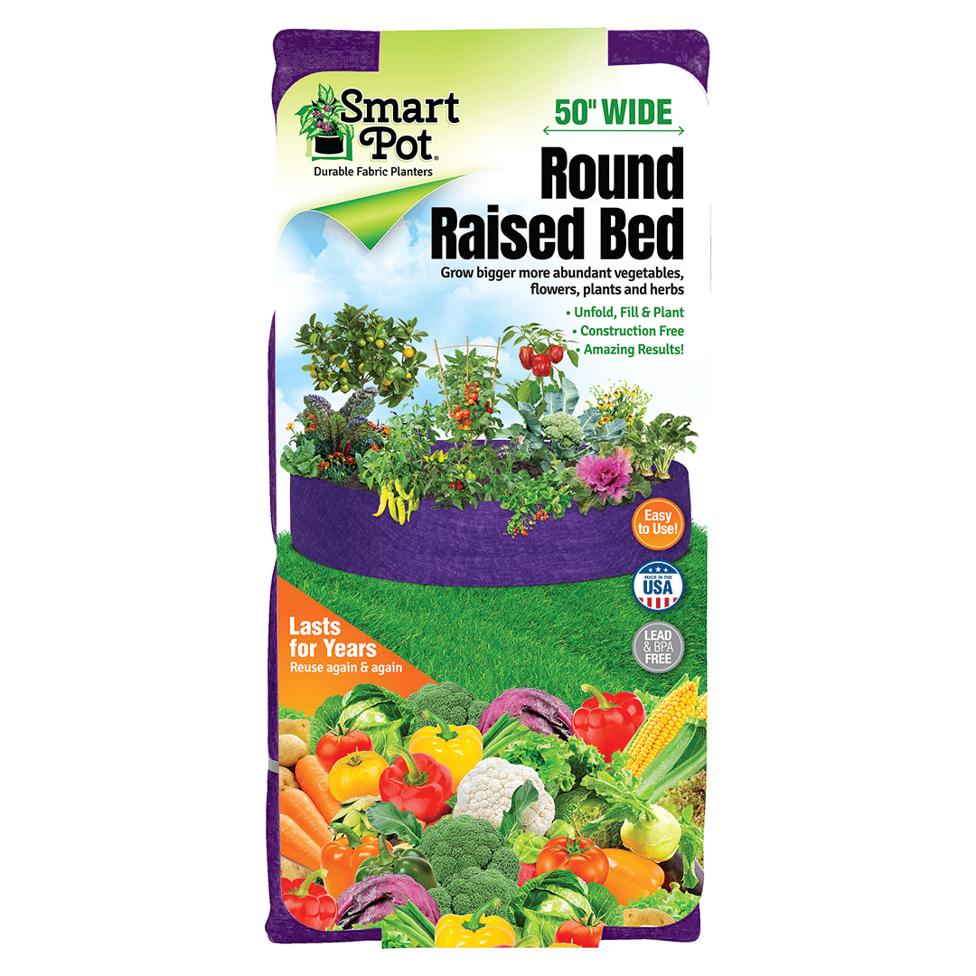 Smart Pot Round Raised Bed – Breathable Fabric Garden Planter
