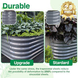 Vegega 32'' Tall 8x2 Galvanized Raised Garden Bed Kit (9 in 1) v2.0