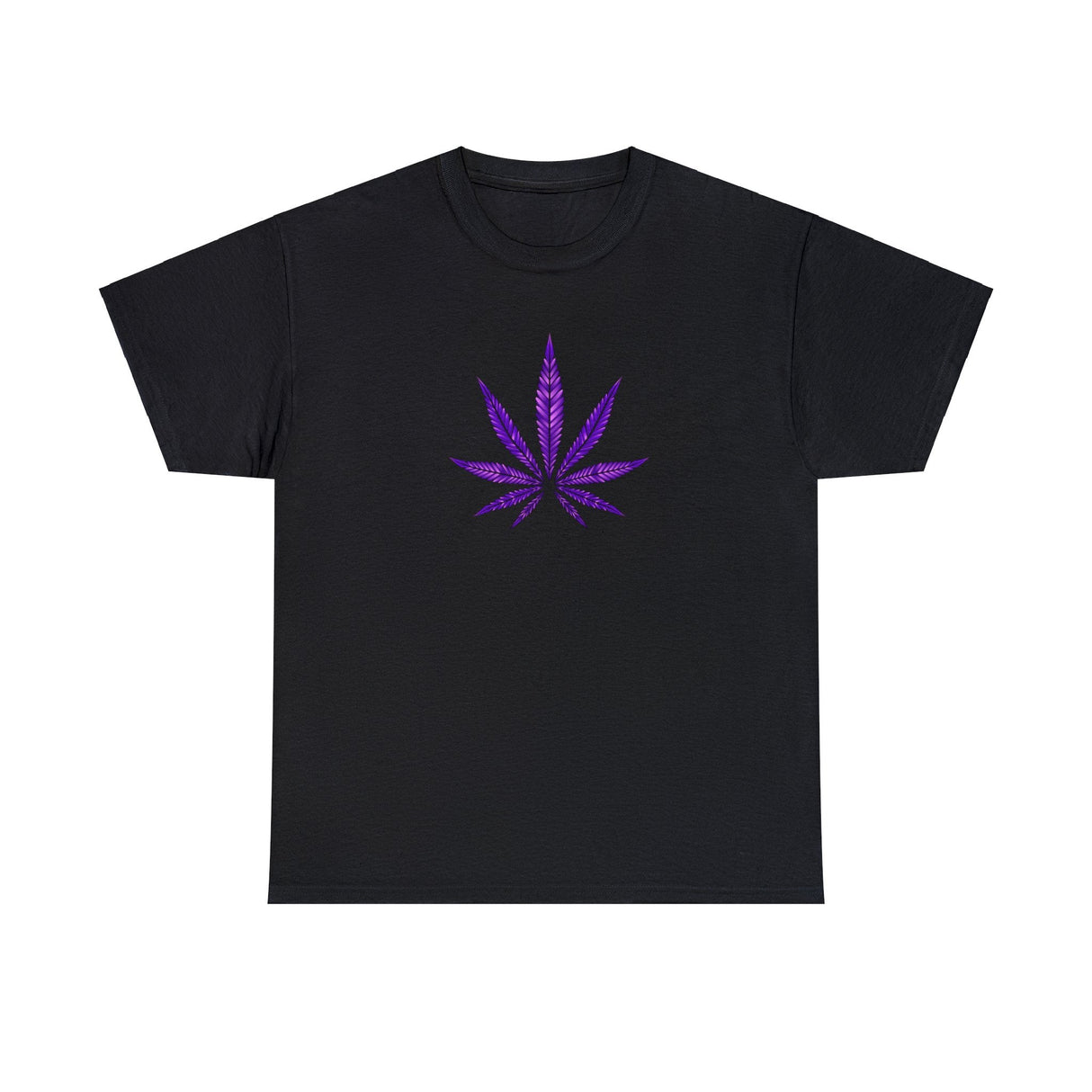 Purple Cannabis Leaf Tee