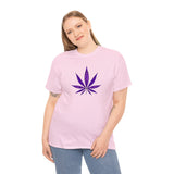 Purple Cannabis Leaf Tee