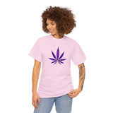 Purple Cannabis Leaf Tee