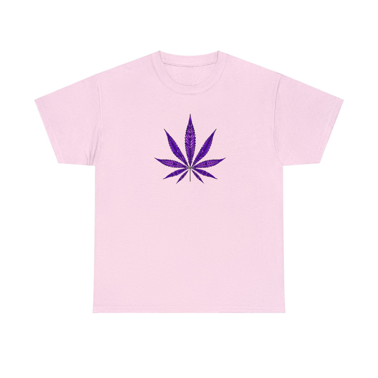 Purple Cannabis Leaf Tee