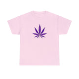 Purple Cannabis Leaf Tee