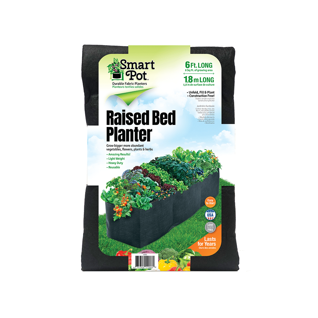 Smart Pot Raised Bed Planter – Fabric Raised Garden Bed with Built-In Planting Sections