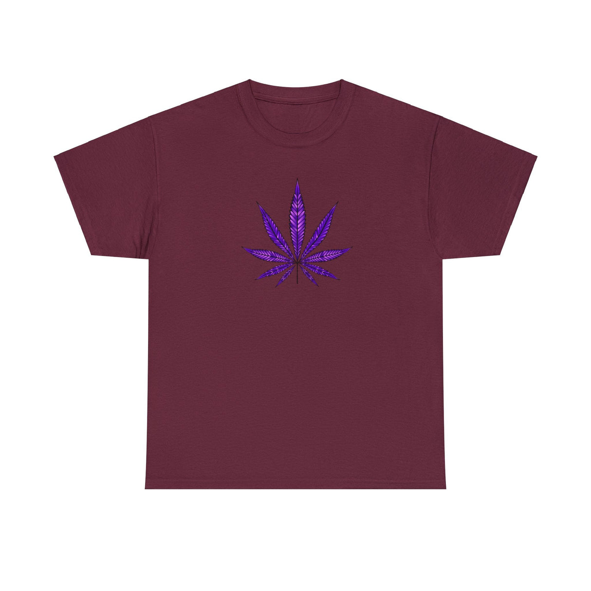 Purple Cannabis Leaf Tee