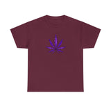 Purple Cannabis Leaf Tee