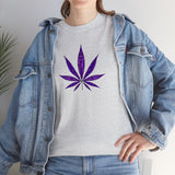 Purple Cannabis Leaf Tee