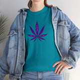 Purple Cannabis Leaf Tee