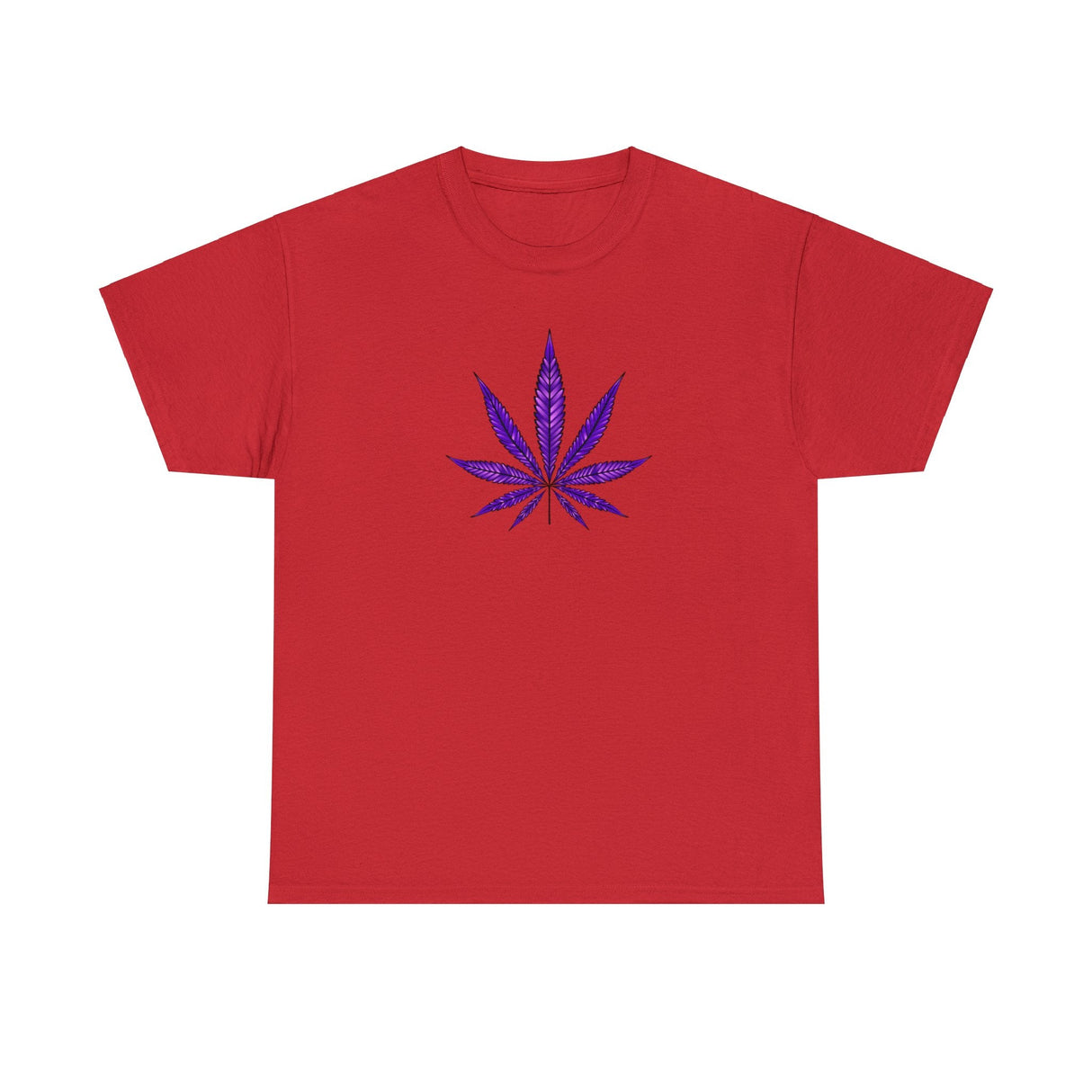 Purple Cannabis Leaf Tee
