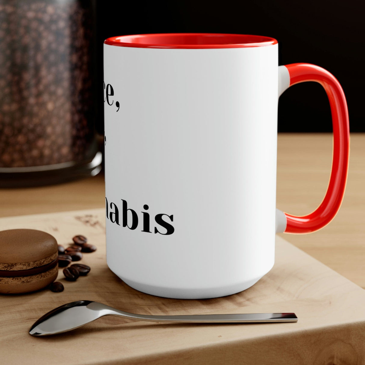 Peace, Love and Cannabis Mug