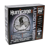 Hurricane Pro 20" High Velocity Metal Floor Fan