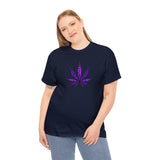 Purple Cannabis Leaf Tee