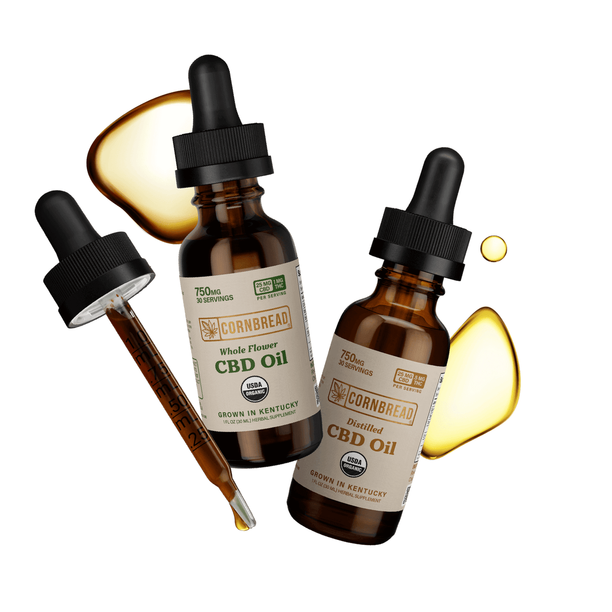 Cornbread Hemp® AM - PM CBD Oil Bundle