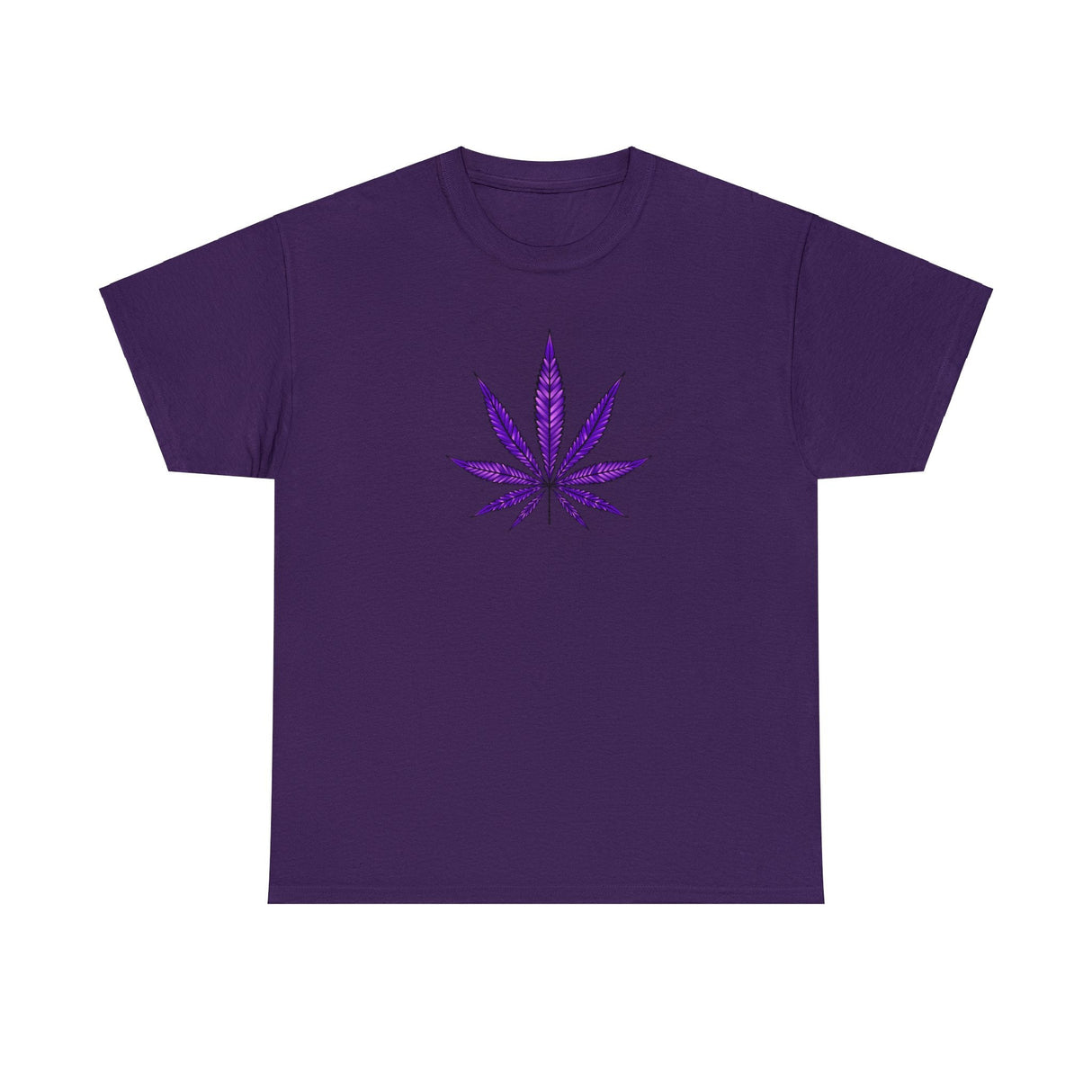 Purple Cannabis Leaf Tee