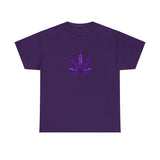 Purple Cannabis Leaf Tee