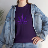 Purple Cannabis Leaf Tee