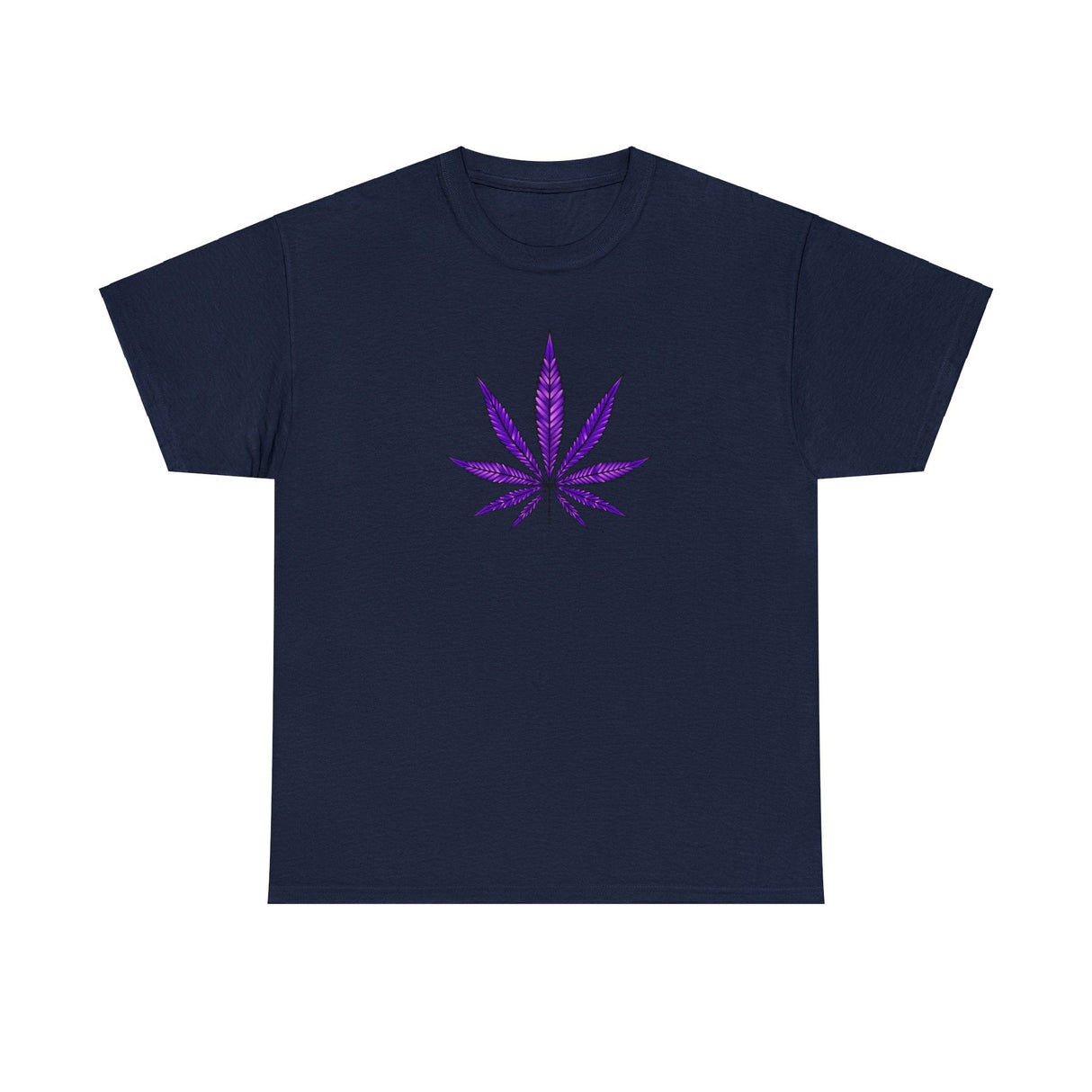 Purple Cannabis Leaf Tee