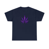 Purple Cannabis Leaf Tee