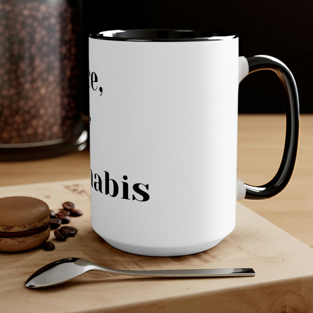 Peace, Love and Cannabis Mug
