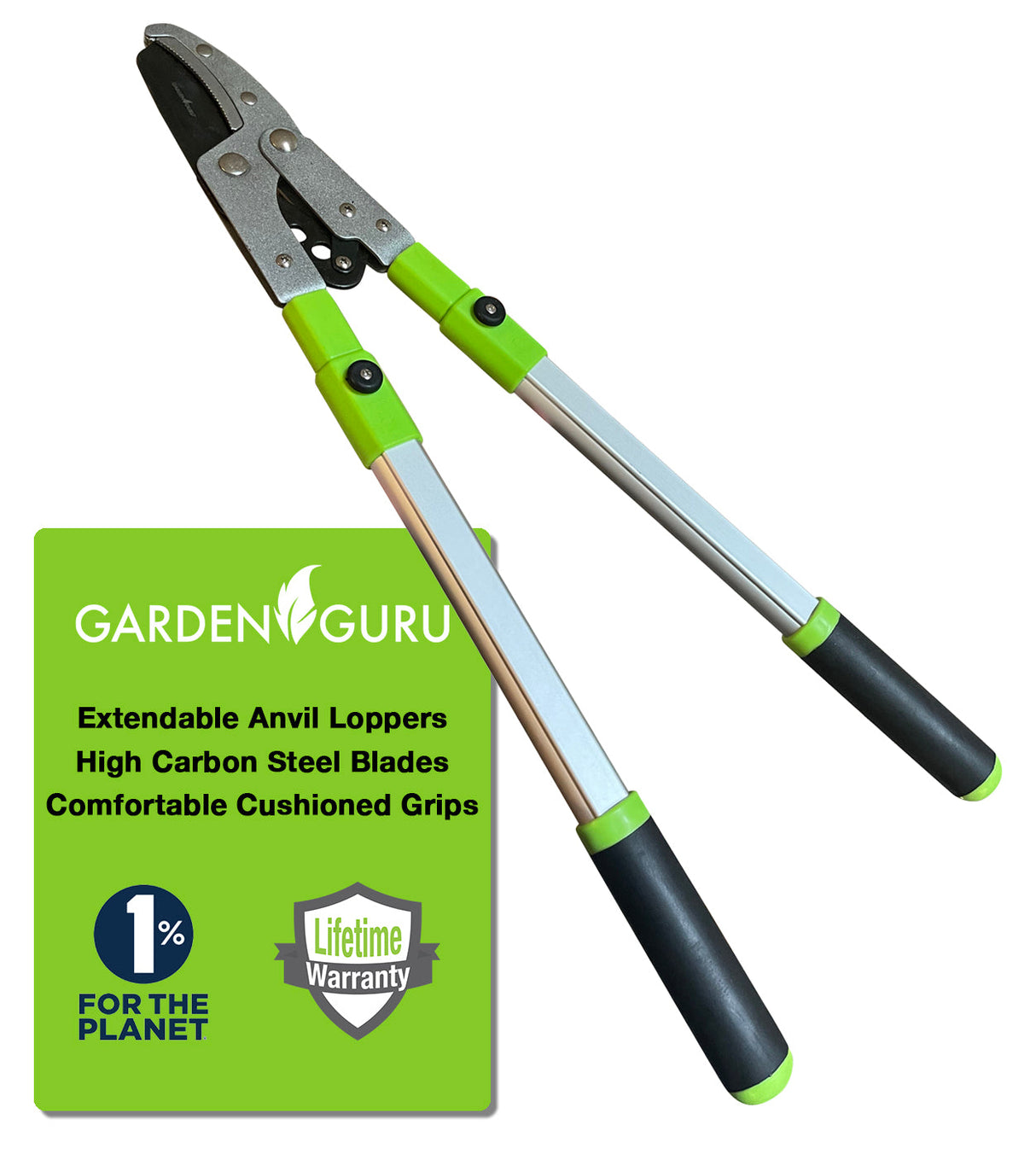 Garden Guru Extendable Anvil Loppers Tree Trimmers