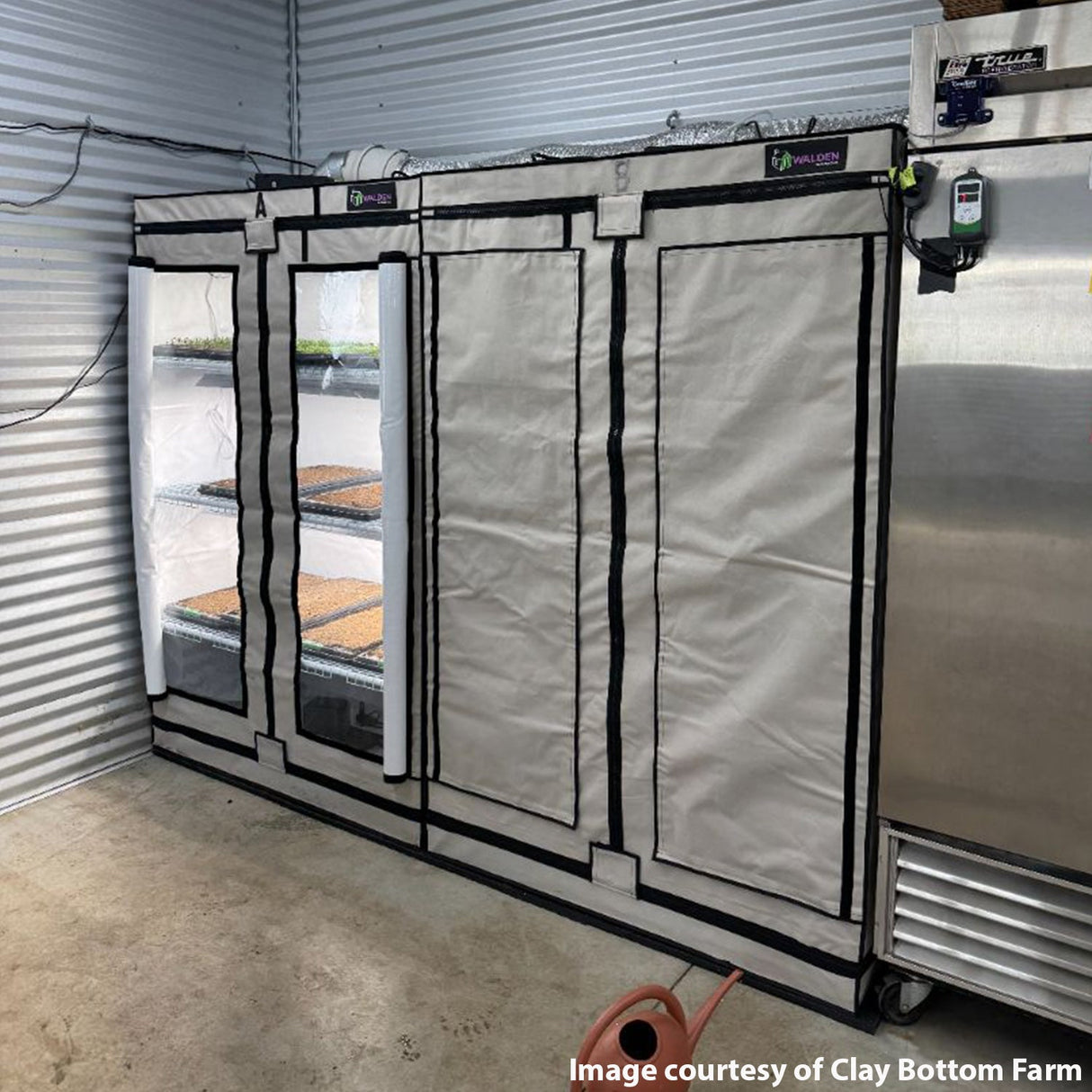 Clones & Cuttings 3-Tier Walden White LED Grow Tent Kit – Germination & Propagation System