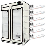 Seeds & Starts 3-Tier Walden White LED Grow Tent Kit