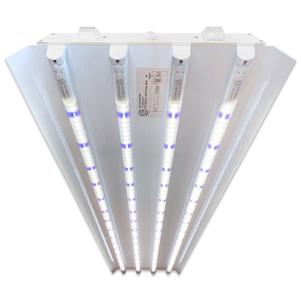 T5 HO 2.0 4FT 4 Lamp LED Mushroom Grow Light (216W Eqv.) – Blue Sun Spectrum