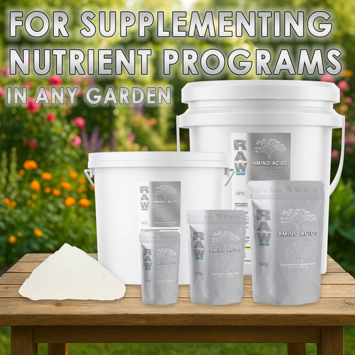 RAW Amino Acids – L-Glycine & L-Glutamic Acid Water-Soluble Biostimulant